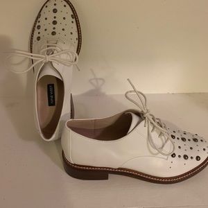 NINE WEST Women's Contessa Leather Oxford